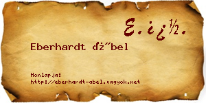 Eberhardt Ábel névjegykártya