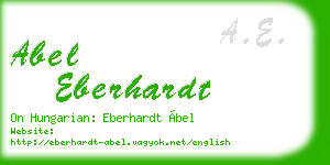 abel eberhardt business card